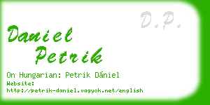 daniel petrik business card